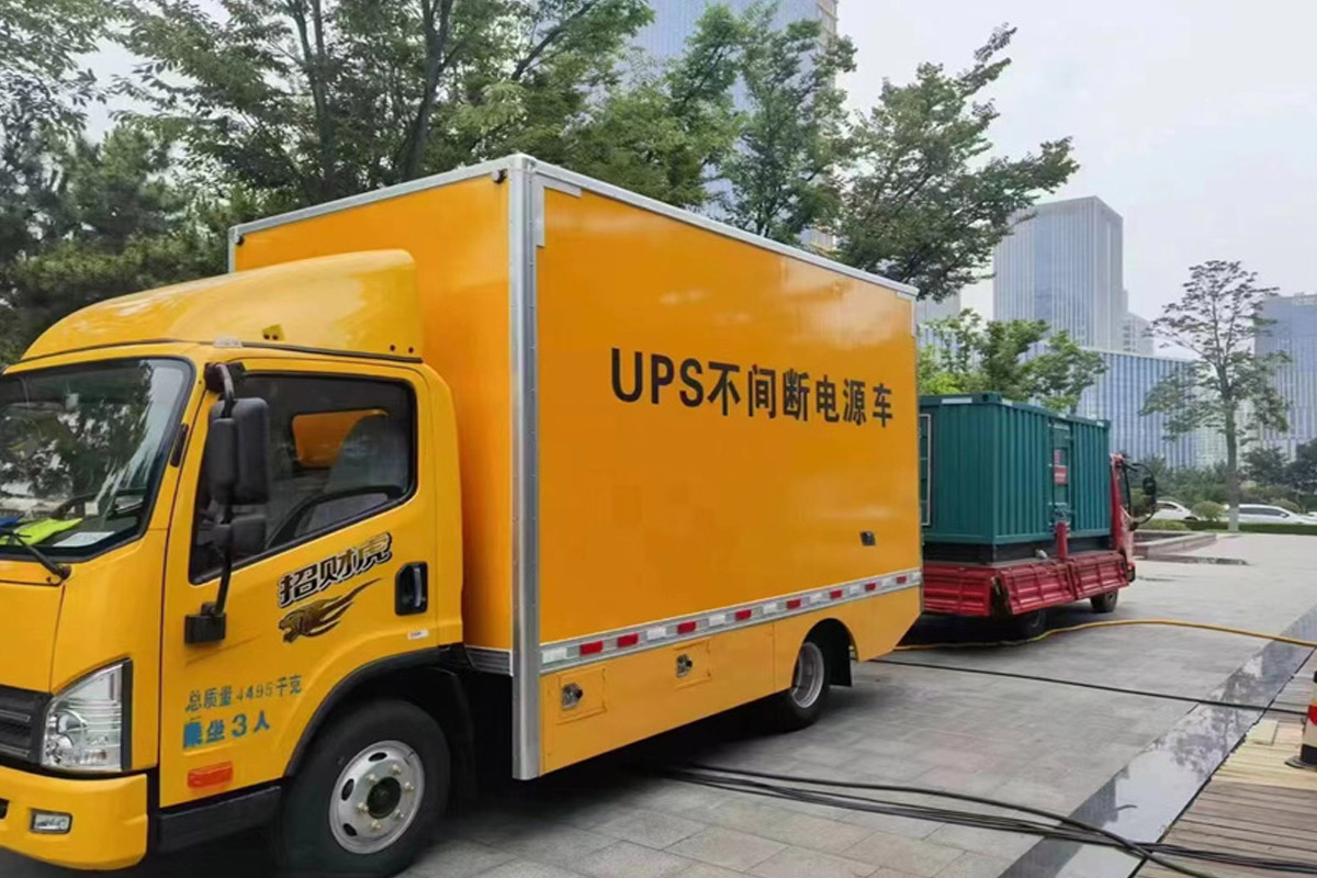 泉山发电机租赁施工现场